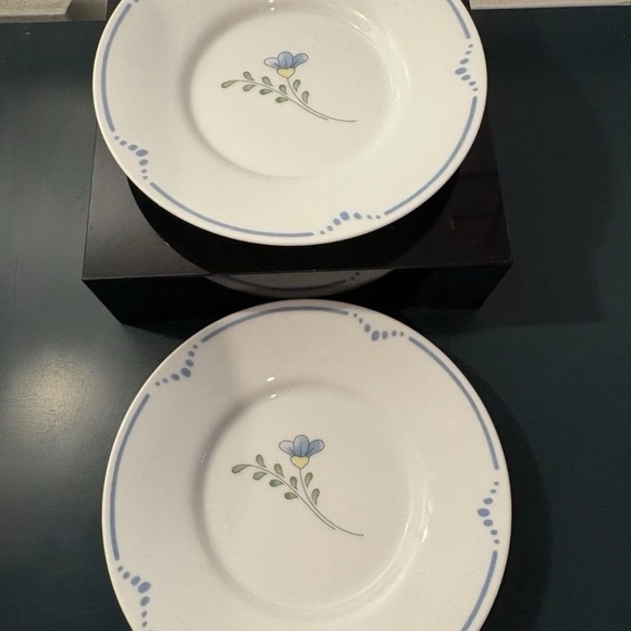 ‘Dijon’ Fitz & Floyd Blue Flower Cup and Sauce (set 2) VTG Japan - Picture 5 of 6